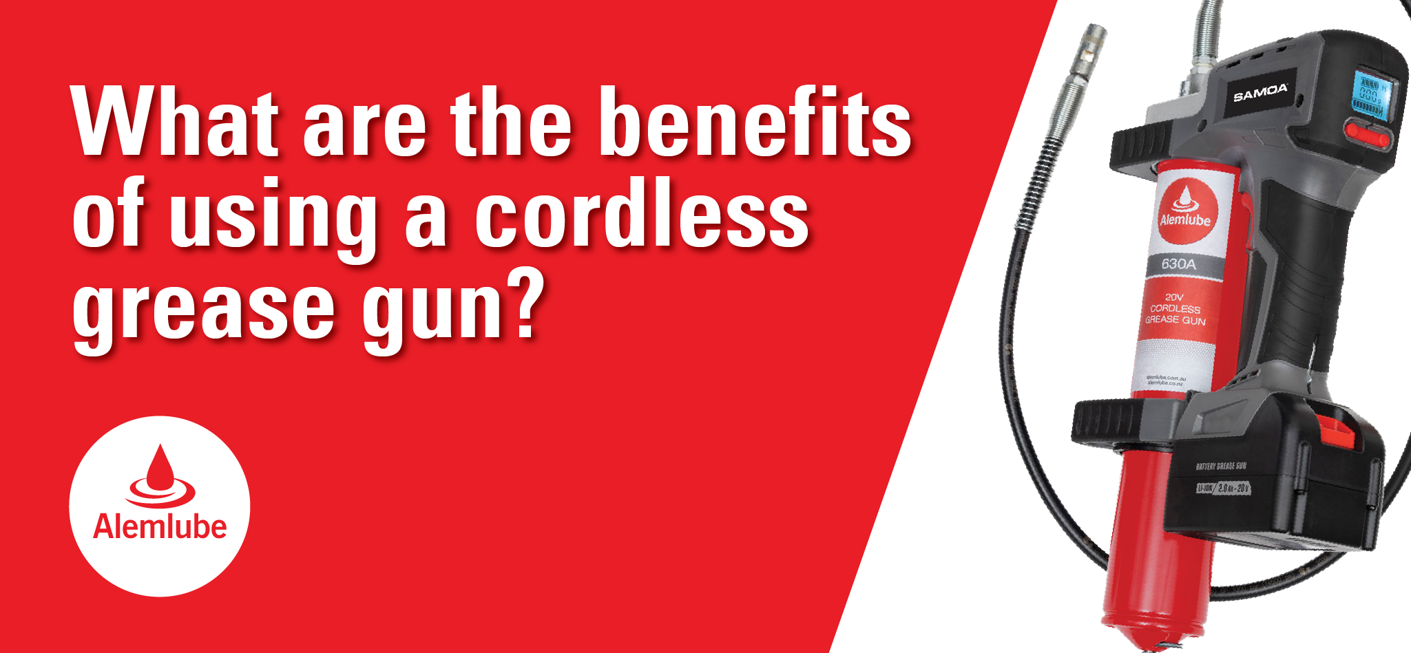 What are the benefits of using a cordless grease gun?